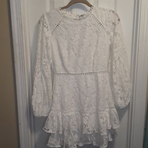 Nwt Hello Molly white lace dress sz.4/S/2
